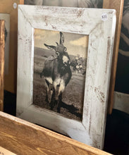 Load image into Gallery viewer, Donkey with Flowers Framed Vintage Picture
